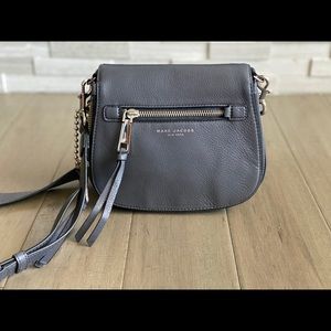 Marc Jacobs Recruit Saddle Crossbody Bag Gray